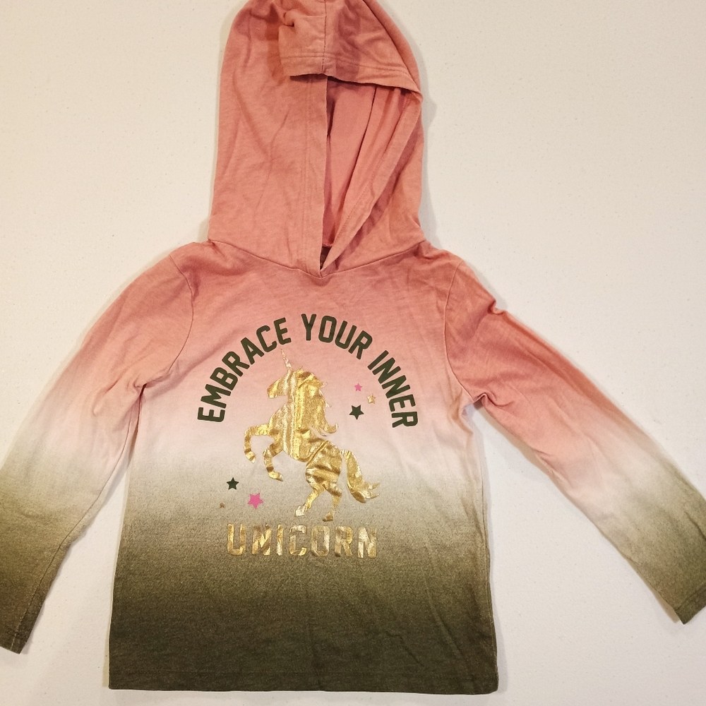Garanimals unicorn long sleeved hoodie tshirt size 4T